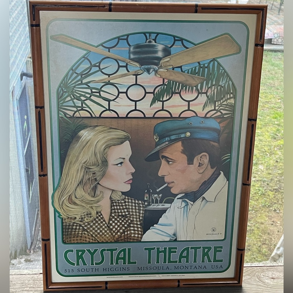 Crystal Theatre Poster - Humphrey Bogart and Lauren Becall